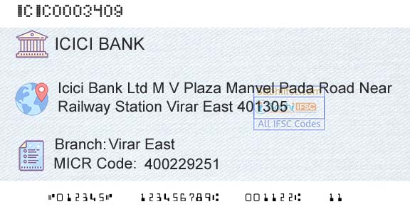 Icici Bank Limited Virar EastBranch 