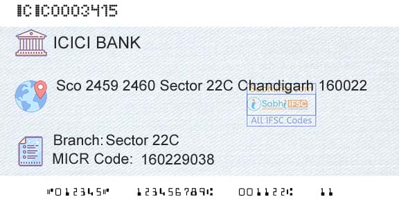 Icici Bank Limited Sector 22cBranch 