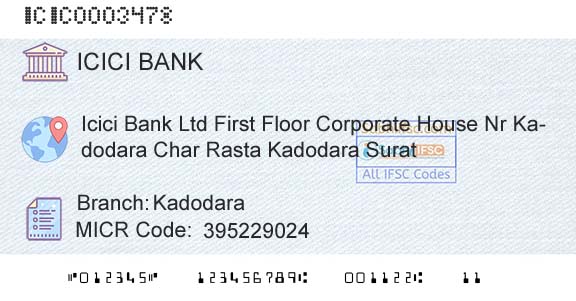 Icici Bank Limited KadodaraBranch 