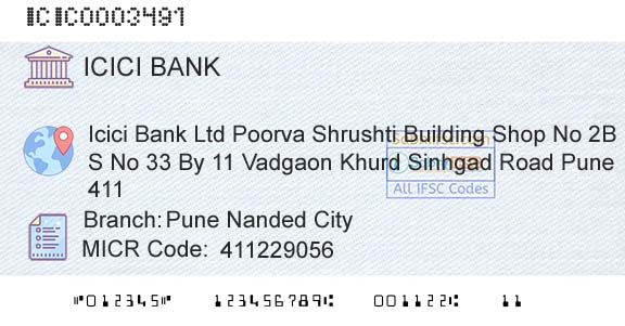Icici Bank Limited Pune Nanded CityBranch 