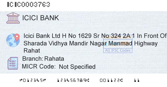 Icici Bank Limited RahataBranch 