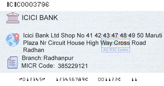 Icici Bank Limited RadhanpurBranch 