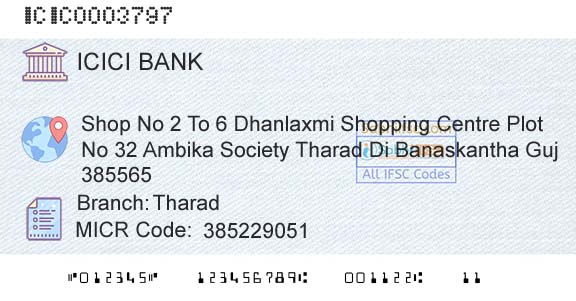 Icici Bank Limited TharadBranch 