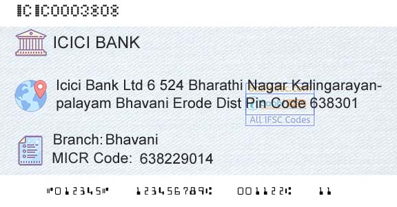 Icici Bank Limited BhavaniBranch 
