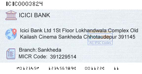Icici Bank Limited SankhedaBranch 
