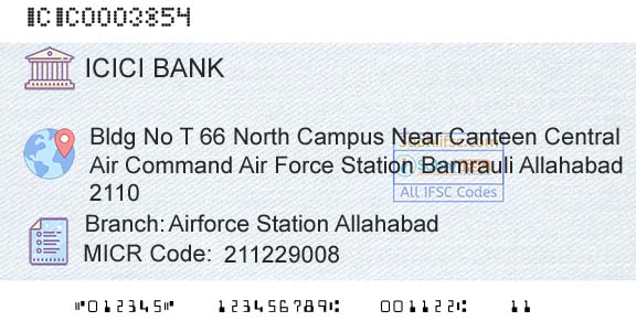 Icici Bank Limited Airforce Station AllahabadBranch 