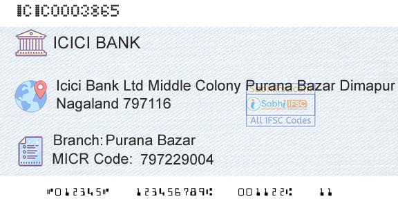 Icici Bank Limited Purana BazarBranch 