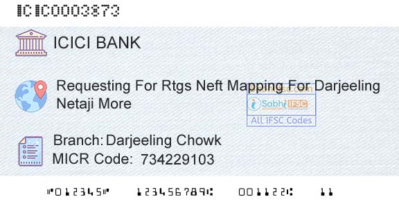 Icici Bank Limited Darjeeling ChowkBranch 
