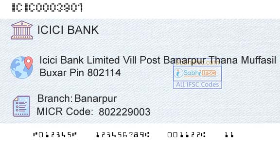 Icici Bank Limited BanarpurBranch 
