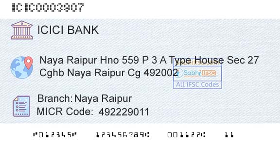 Icici Bank Limited Naya RaipurBranch 