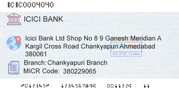 Icici Bank Limited Chankyapuri BranchBranch 