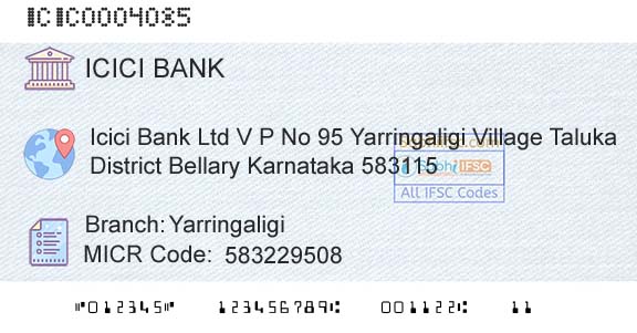 Icici Bank Limited YarringaligiBranch 