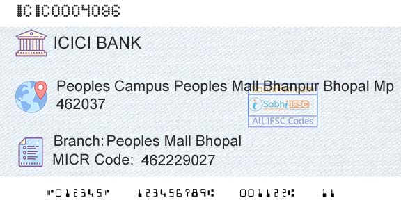 Icici Bank Limited Peoples Mall BhopalBranch 