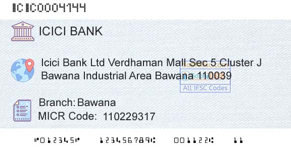 Icici Bank Limited BawanaBranch 