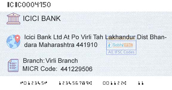 Icici Bank Limited Virli BranchBranch 