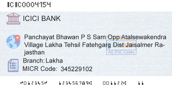 Icici Bank Limited LakhaBranch 