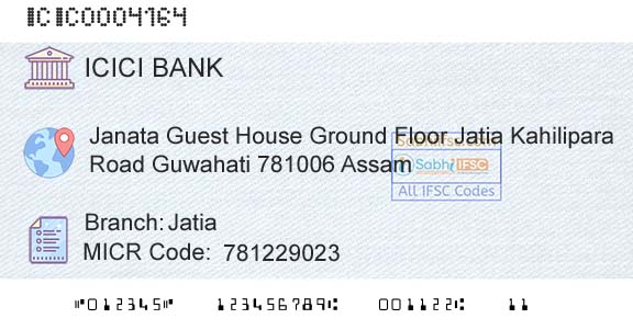 Icici Bank Limited JatiaBranch 