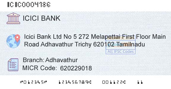 Icici Bank Limited AdhavathurBranch 