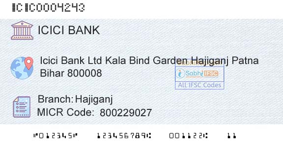 Icici Bank Limited HajiganjBranch 