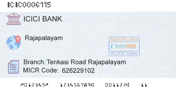 Icici Bank Limited Tenkasi Road RajapalayamBranch 