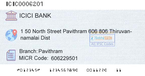 Icici Bank Limited PavithramBranch 