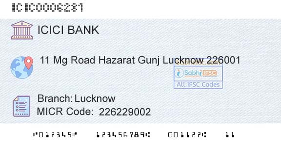 Icici Bank Limited LucknowBranch 