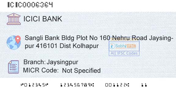 Icici Bank Limited JaysingpurBranch 