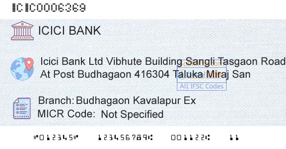 Icici Bank Limited Budhagaon Kavalapur Ex Branch 