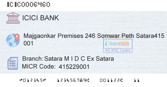 Icici Bank Limited Satara M I D C Ex Satara Branch 