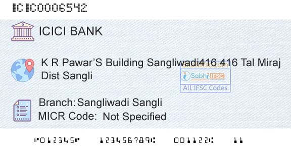 Icici Bank Limited Sangliwadi SangliBranch 