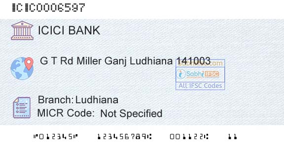 Icici Bank Limited LudhianaBranch 