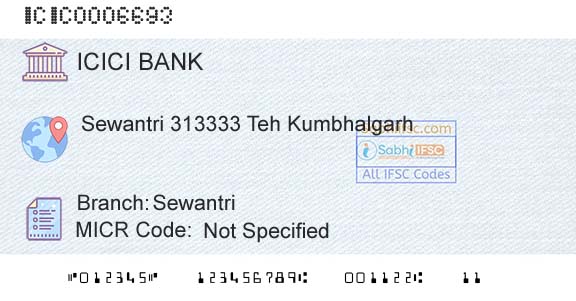 Icici Bank Limited SewantriBranch 