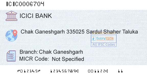 Icici Bank Limited Chak GaneshgarhBranch 