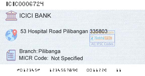 Icici Bank Limited PilibangaBranch 