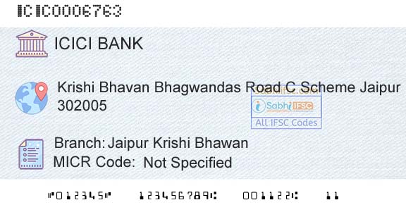 Icici Bank Limited Jaipur Krishi BhawanBranch 