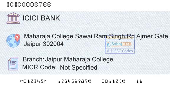 Icici Bank Limited Jaipur Maharaja CollegeBranch 