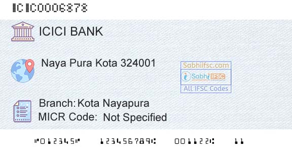 Icici Bank Limited Kota NayapuraBranch 
