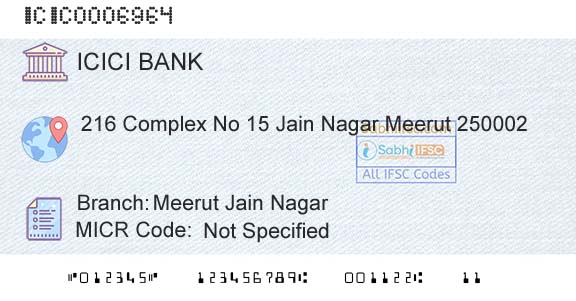 Icici Bank Limited Meerut Jain NagarBranch 