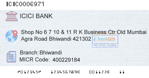 Icici Bank Limited BhiwandiBranch 