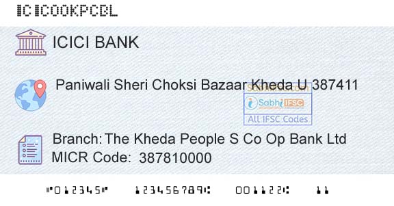 Icici Bank Limited The Kheda People S Co Op Bank LtdBranch 