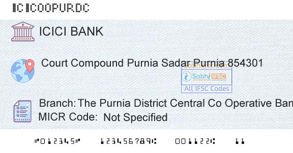 Icici Bank Limited The Purnia District Central Co Operative Bank LtdBranch 