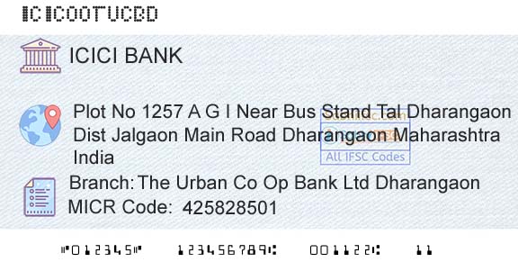 Icici Bank Limited The Urban Co Op Bank Ltd DharangaonBranch 