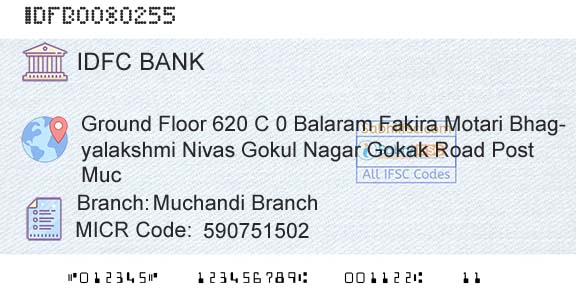Idfc First Bank Ltd Muchandi BranchBranch 