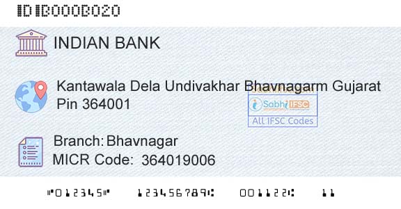 Indian Bank BhavnagarBranch 
