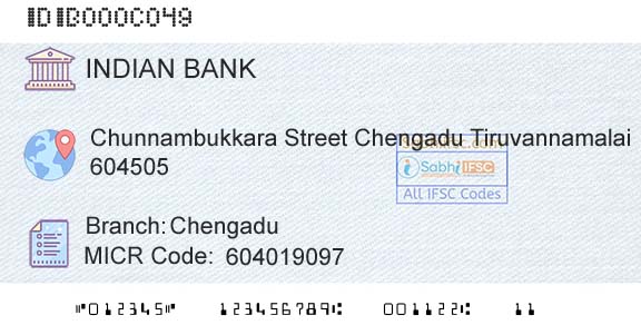 Indian Bank ChengaduBranch 