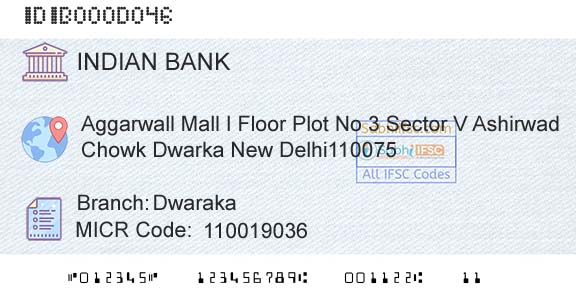 Indian Bank DwarakaBranch 