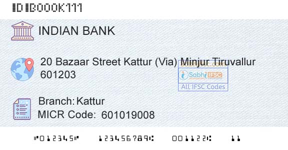 Indian Bank KatturBranch 