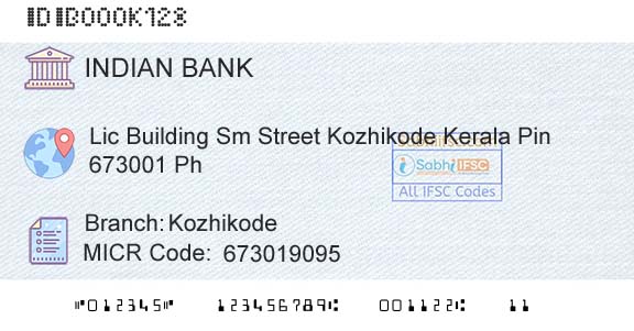 Indian Bank KozhikodeBranch 