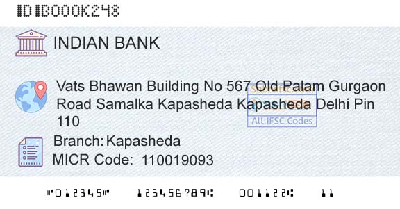 Indian Bank KapashedaBranch 