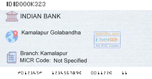 Indian Bank KamalapurBranch 